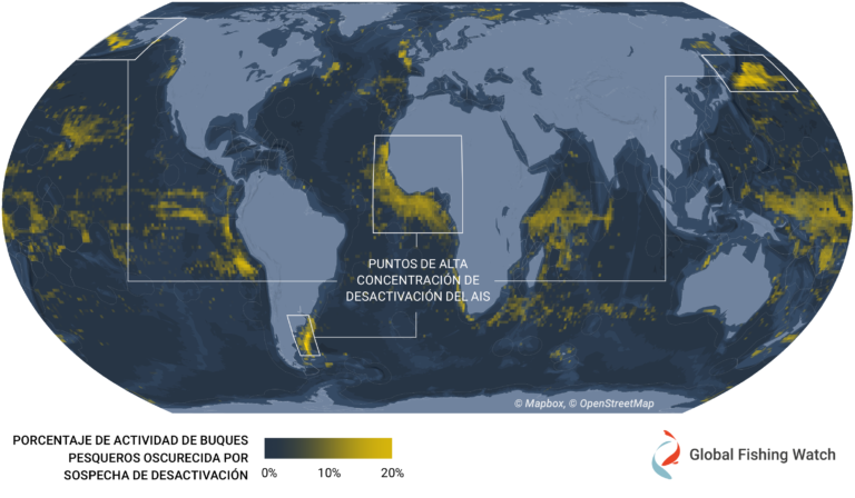 Análisis global muestra dónde los barcos pesqueros apagan más sus dispositivos de identificación