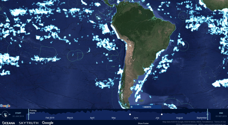 Chile & Peru VMS and AIS overlay
