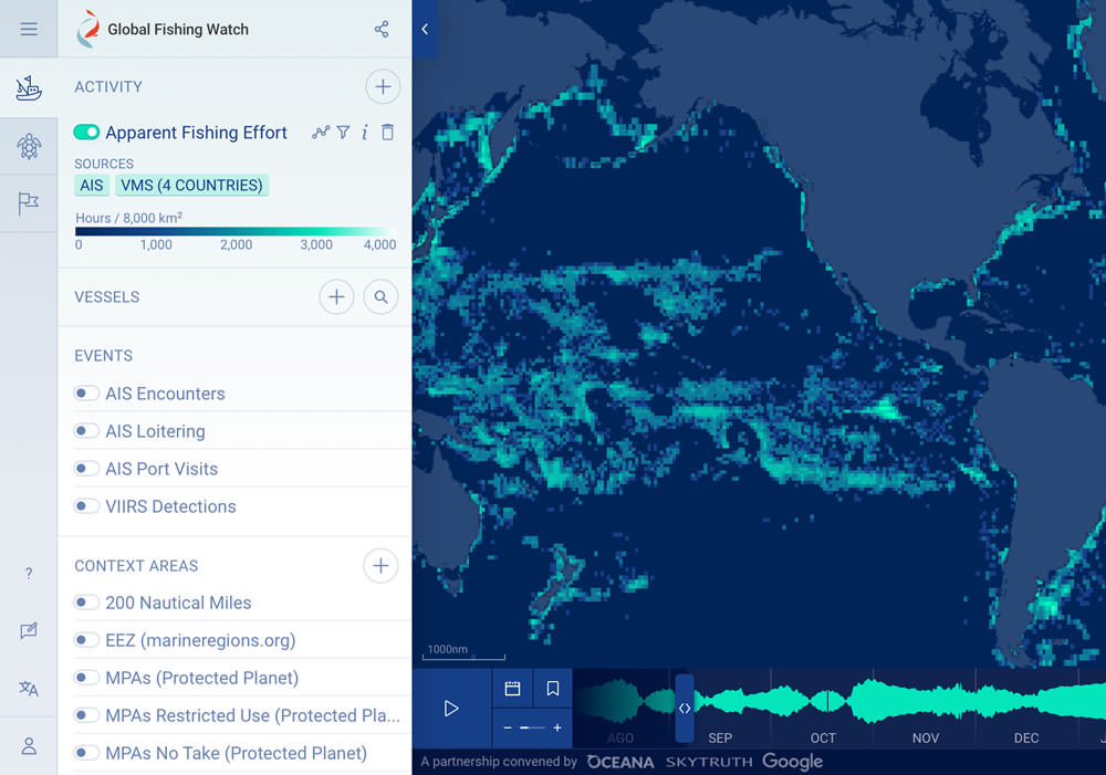 Global Fishing Watsh Map Screen
